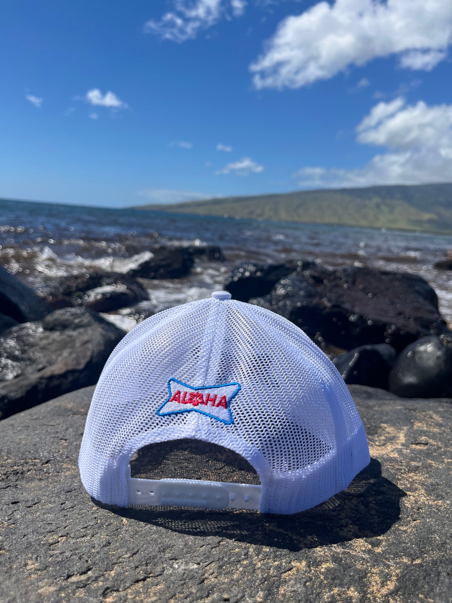 White Sonic Aloha Hat